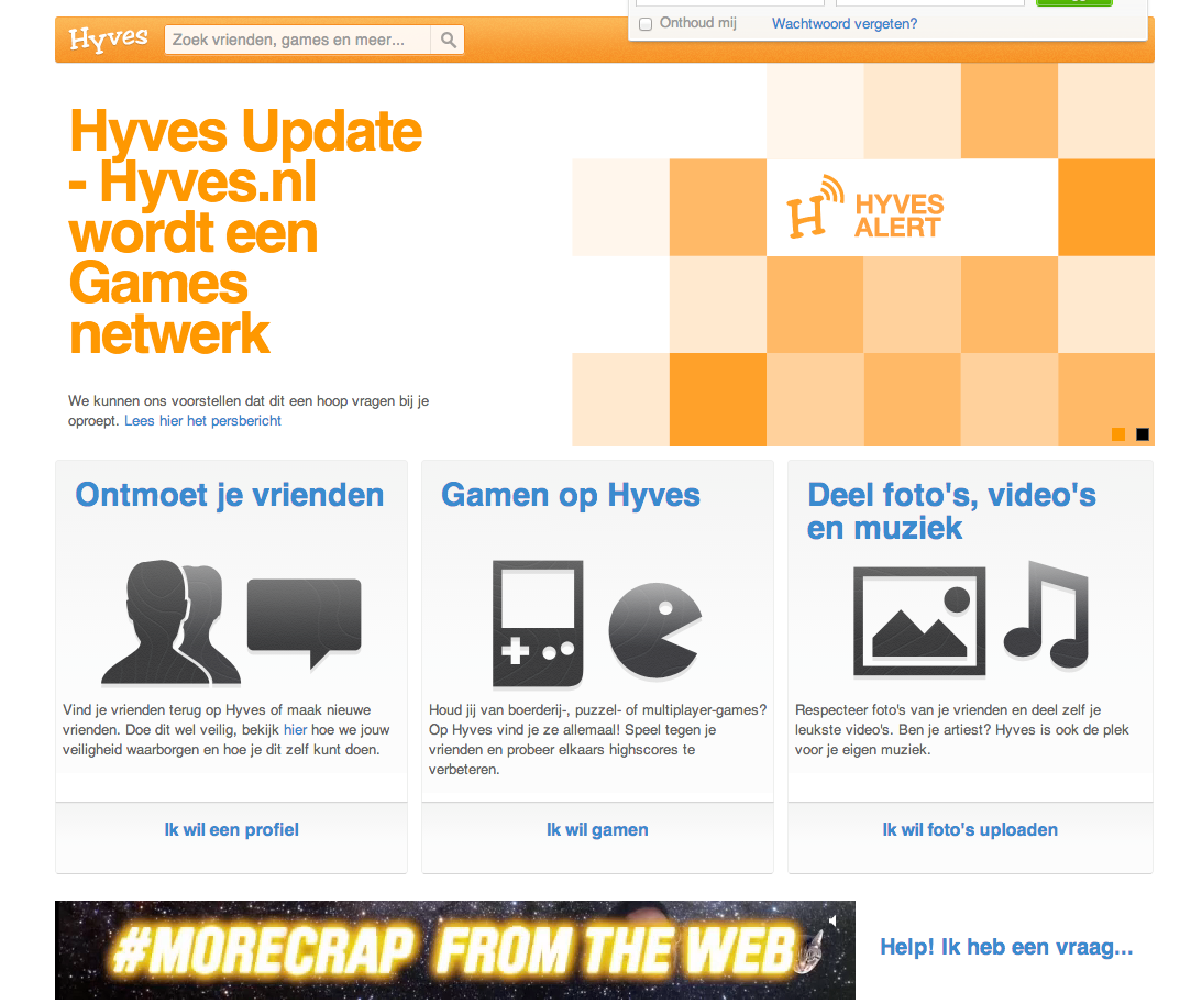 Hyves more crap from the web